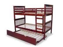 Single bunks Dandenong favourite colour Available in 3 colours Low profile single bunk mattresses Converts to single beds if required Trundle additional cost $249 King Single Available $749 Trundle sold separately $239 Available in Walnut or White